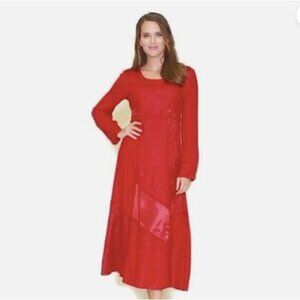 The Paragon Women's 1X Head Turner‎ Breezy Party Dress Holiday India Rayon